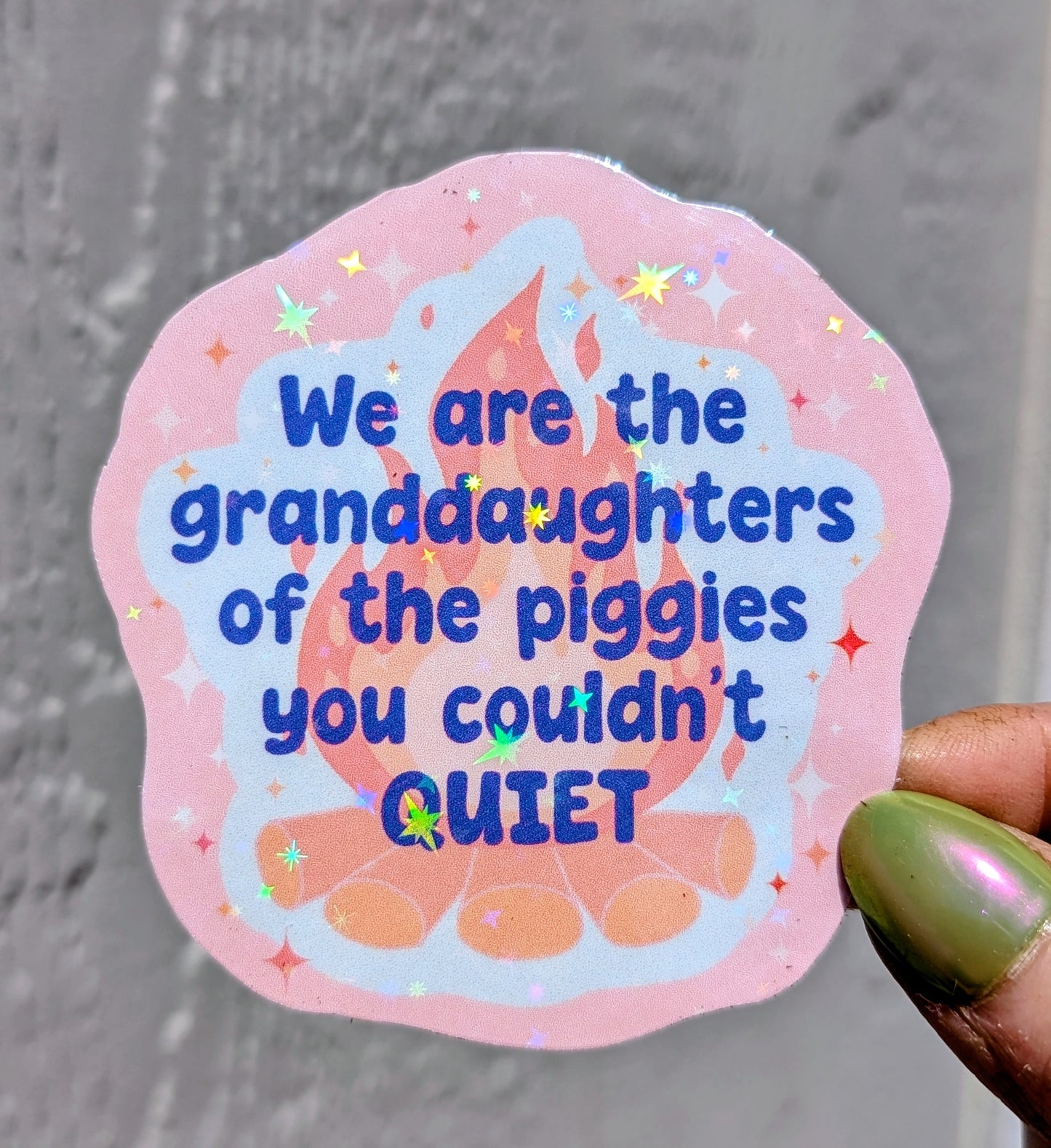 Anti Fascist Inspirational Feminist Vinyl Sticker