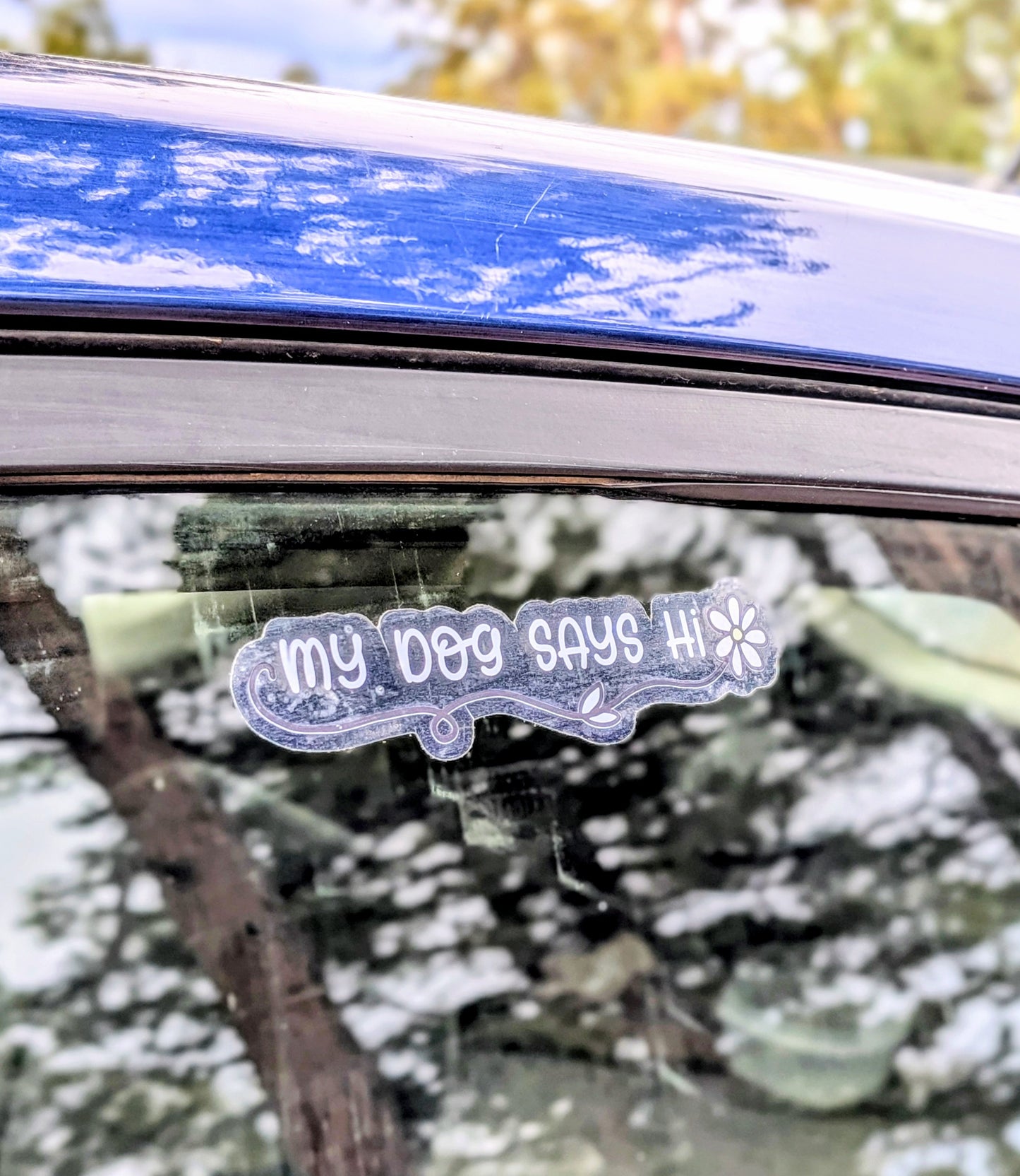 Dog Lover Clear Vinyl Bumper Sticker