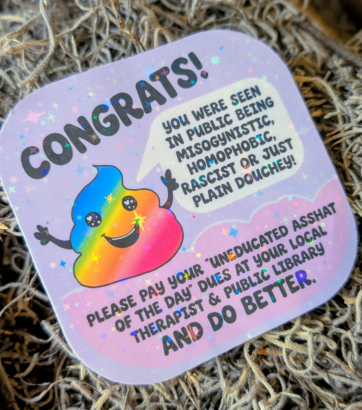 Inspirational Progressive Vinyl Sticker, Smash the Patriarchy