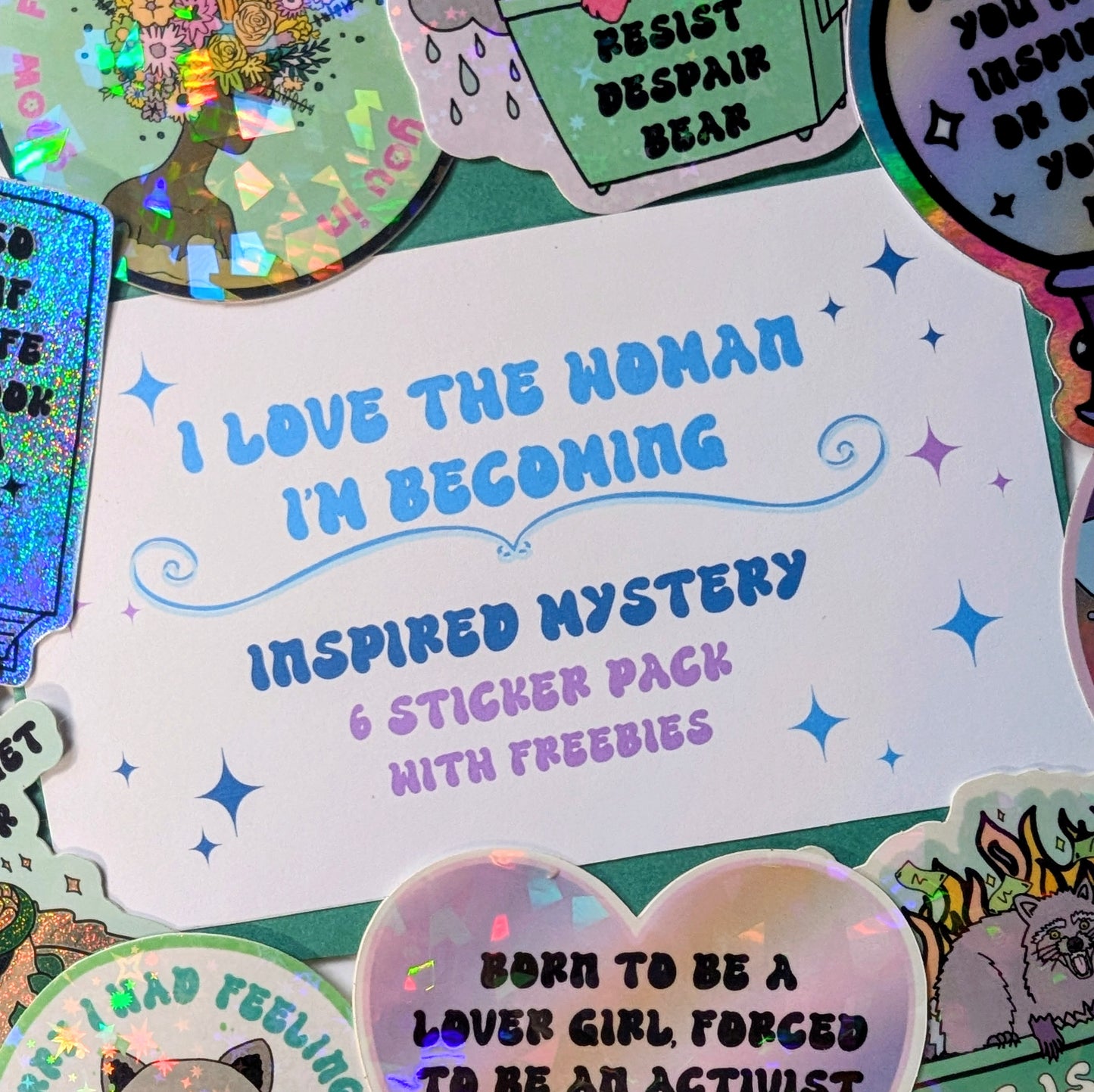 I Love the Woman I'm Becoming Vinyl Mystery Sticker Pack