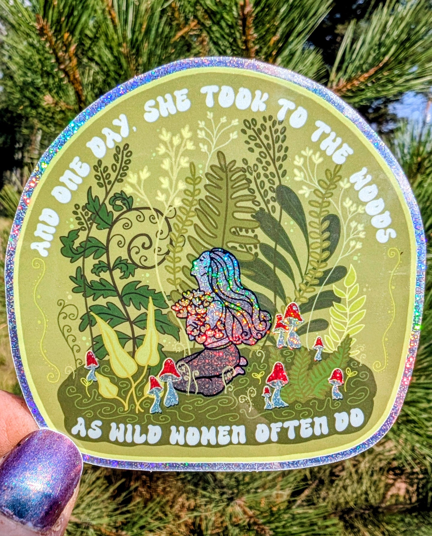 Wild Woman Inspirational Feminist Vinyl Sticker