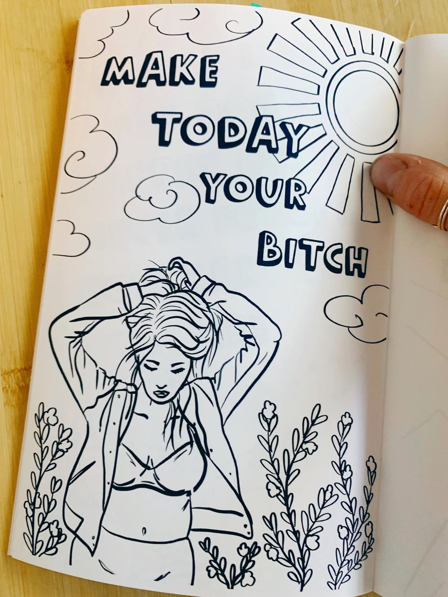 Inspirational Adult Coloring Book, Smash the Patriarchy with Positive Affirmations, Humor and Women Empowerment